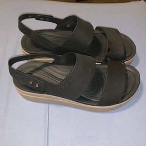 Crocs Brooklyn Low Wedge Sandals